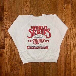 Minnesota Twins 1987 World Series American League Champions Crewneck Size Large